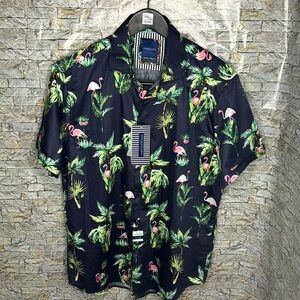 🔥🔥Denim & Flower Men Button short sleeve shirt Size: Large/42🔥🔥